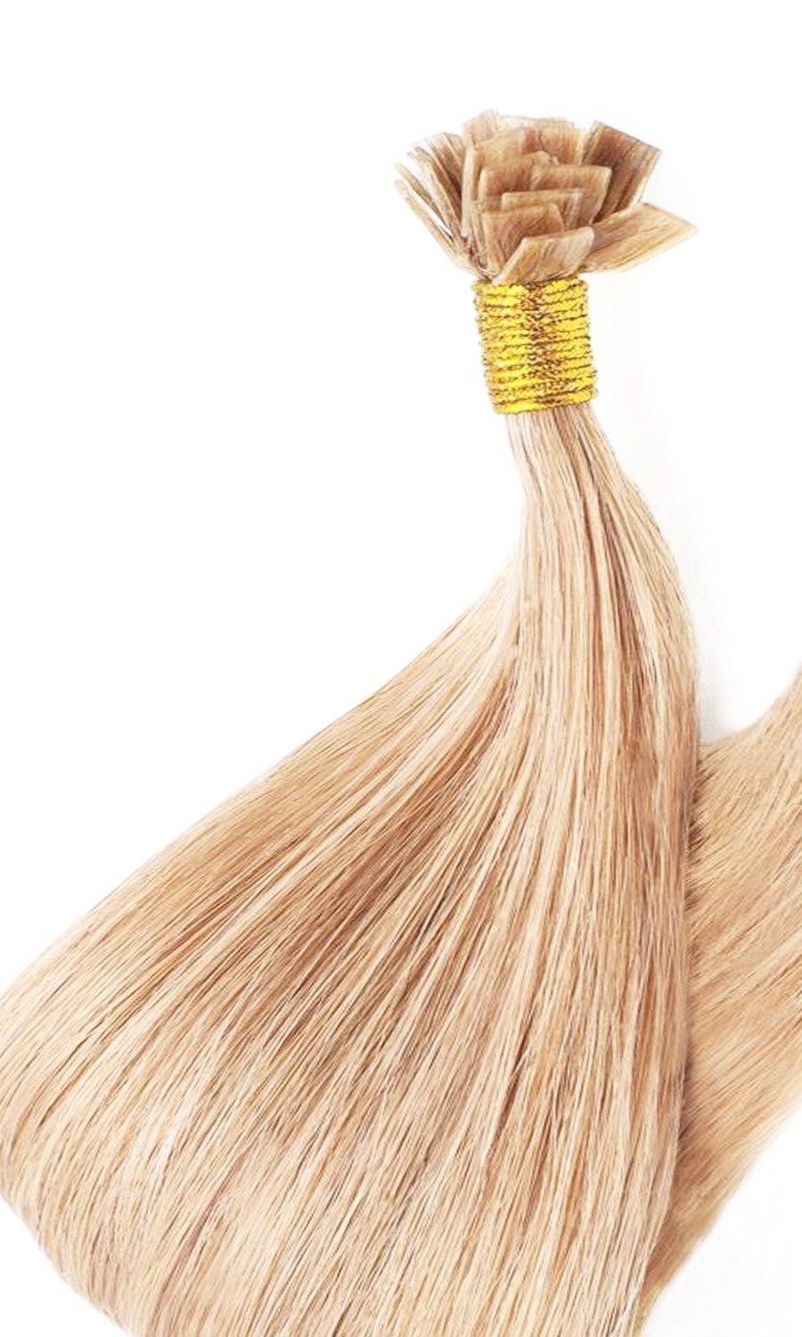 Honigblond Keratin Bonding Haarverlängerungen 