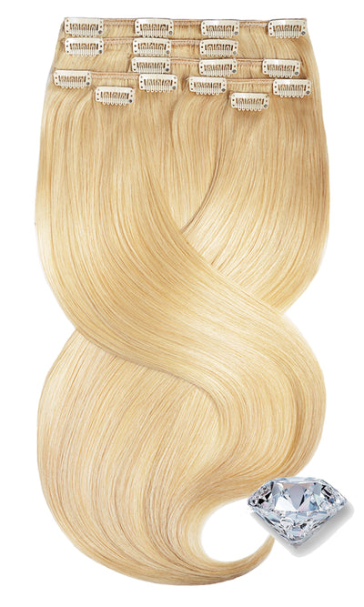 Pure Diamonds Honigblond Clip-in Echthaar Extensions