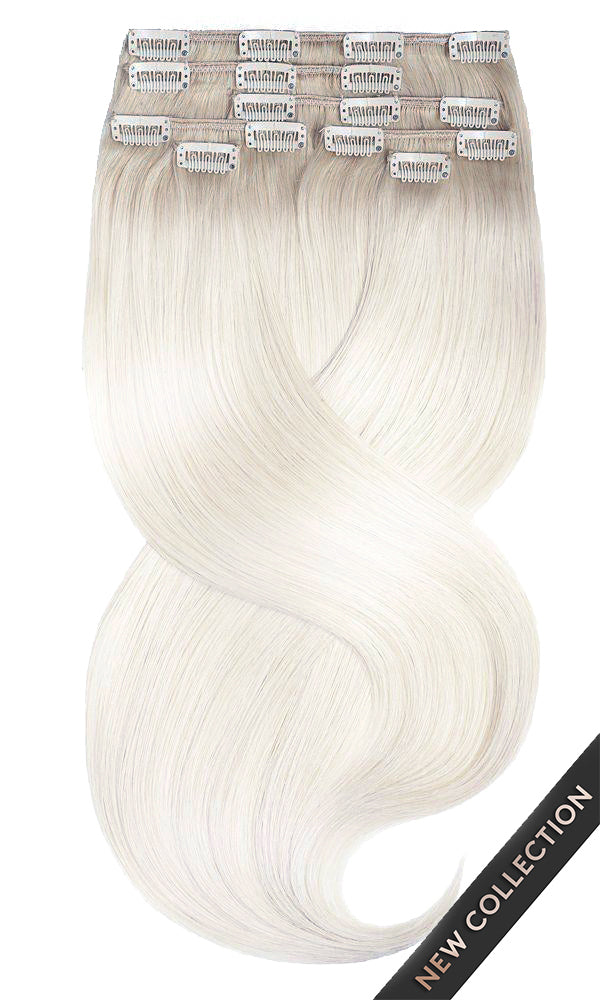 CLIP-IN FASHION LINE Kurzer-Ansatz - Honigblond & Silberblond