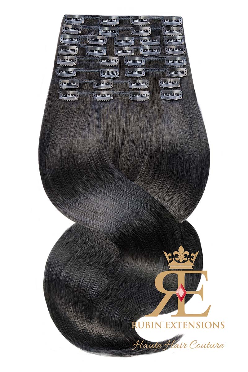 Clip-in Extensions DELUXE LINE Schwarz