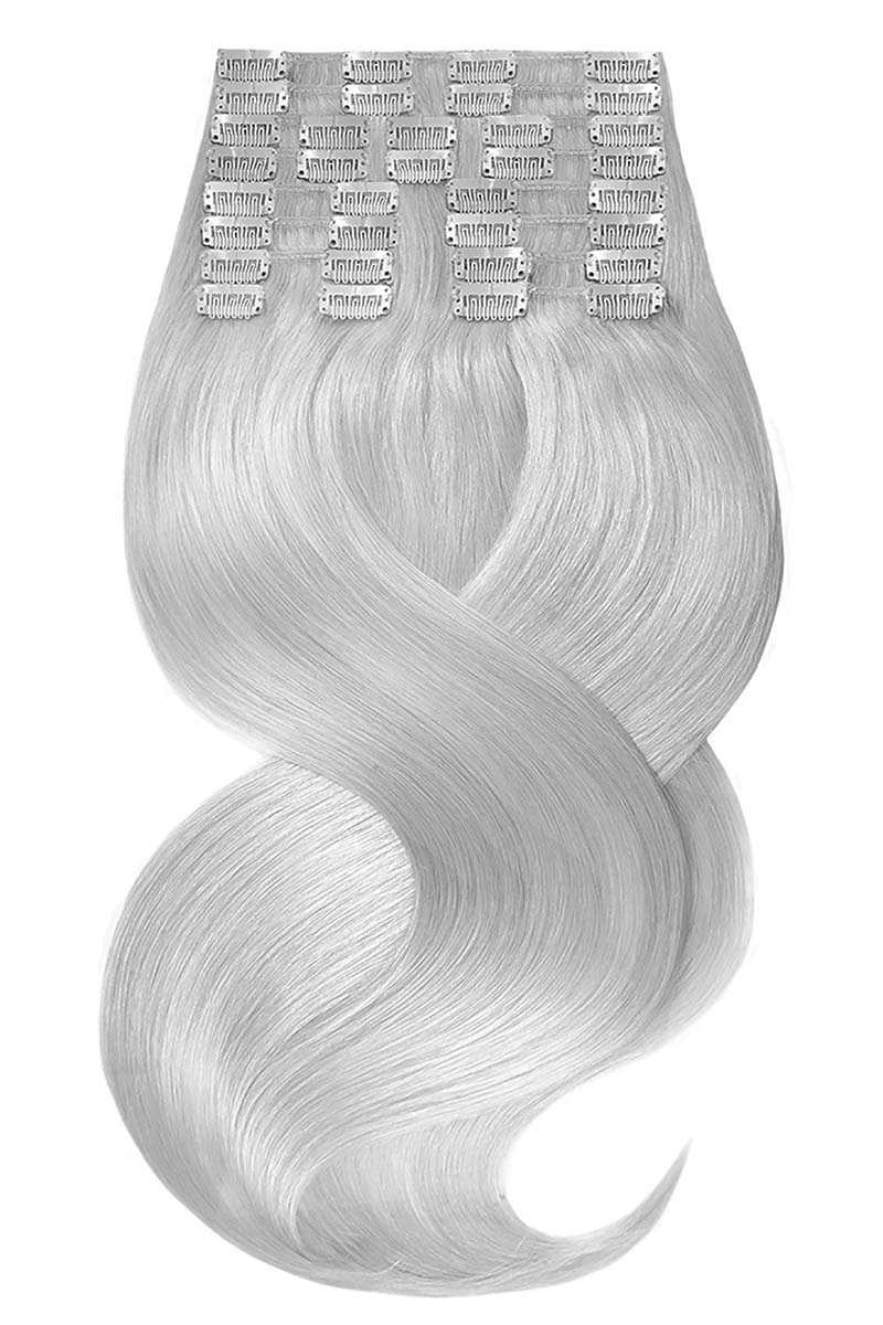 Clip-in Extensions Deluxe Line Silberblond