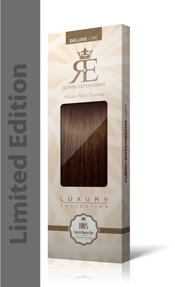 Mahagoni-Braun Clip-in Bangs