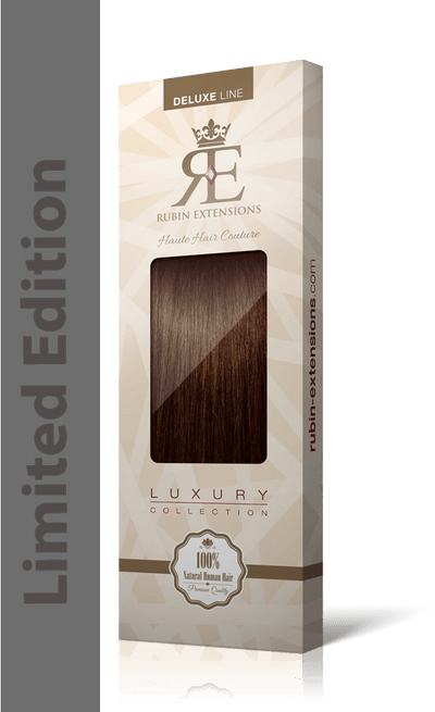 Mahagoni-Braun Clip-in Bangs