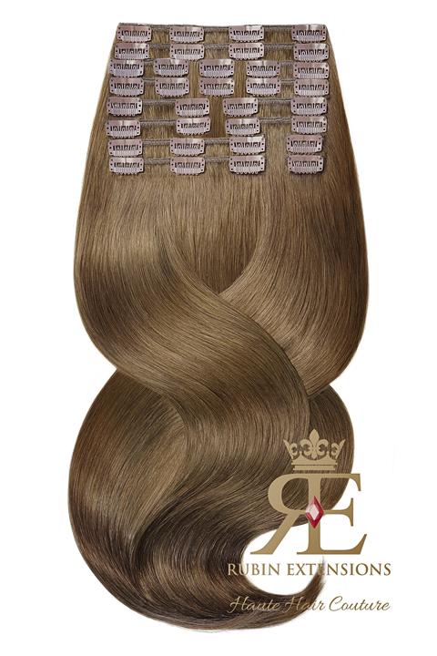 Clip-in Extensions DELUXE LINE Natur-Goldbraun