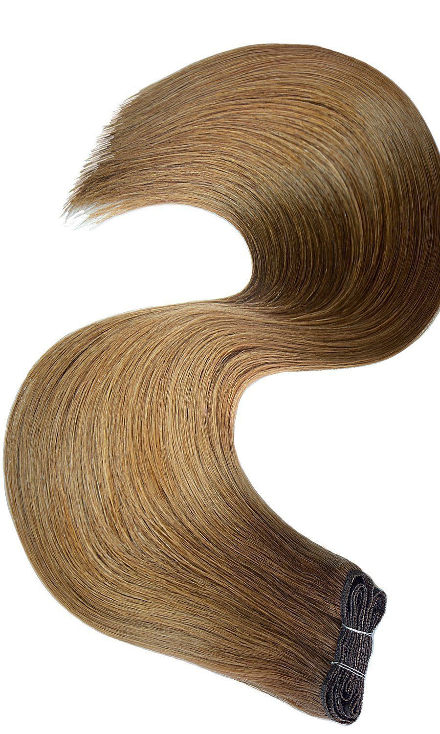 Flat Weft Hellbraun-Karamell Extensions