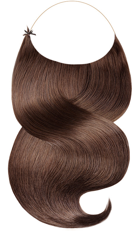 One Piece Mahagoni-Braun Echthaar Extensions