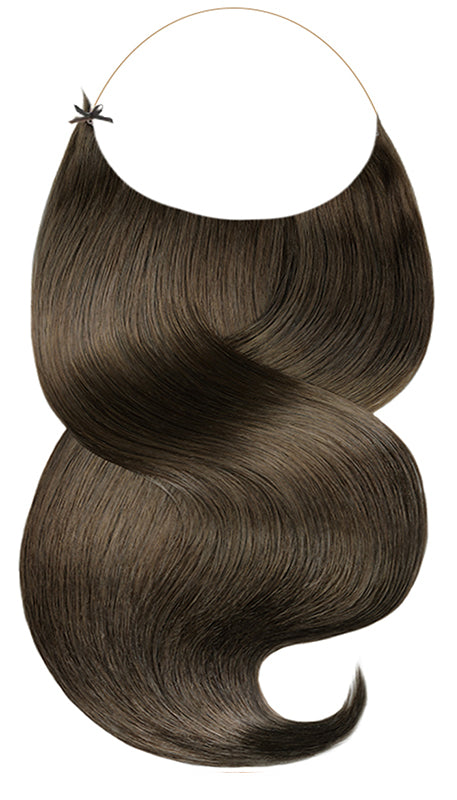 Rubin Line  Schoko-Dunkelbraun Flip-in Haarverlängerungen