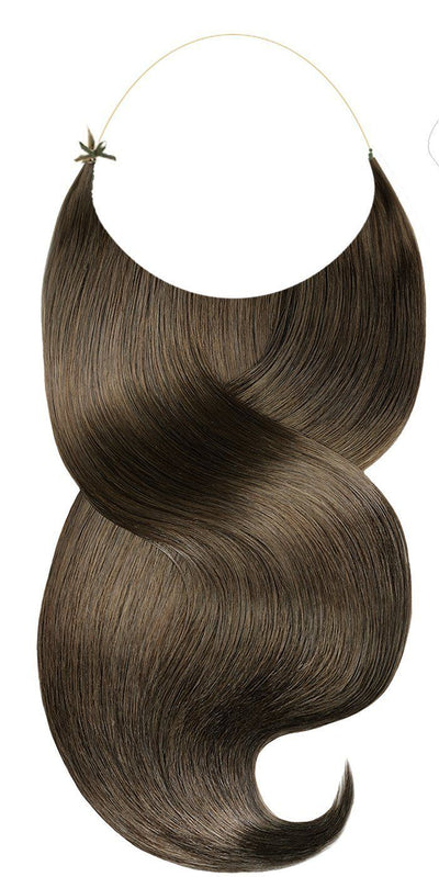 One Piece Extensions Natur-Goldbraun Echthaar Extensions
