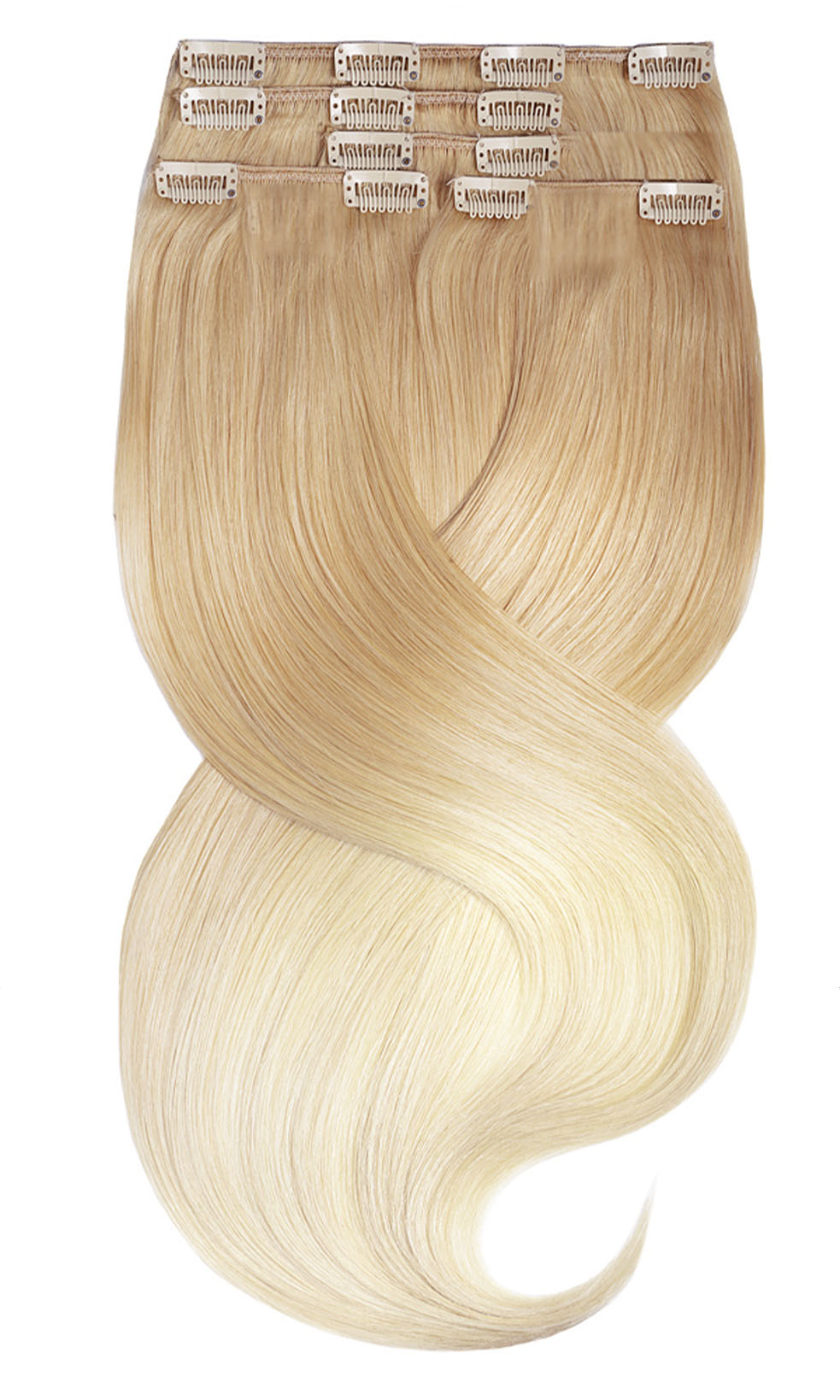 OMBRÉ CLIP IN FASHION LINE Honigblond & Platinblond