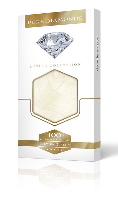 Pure Diamonds Platinblond One Piece Haarverlängerungen 