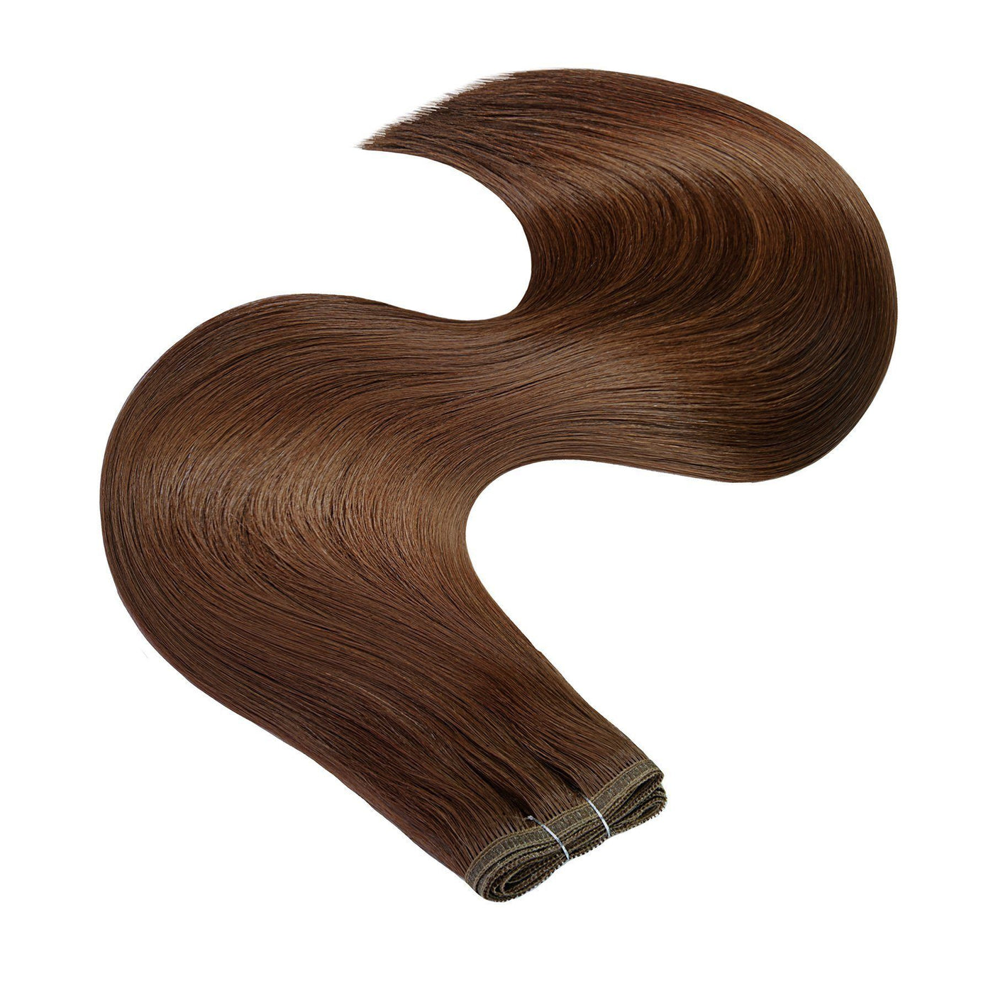 Flat Weft Extensions Premium Line Mahagoni-Braun