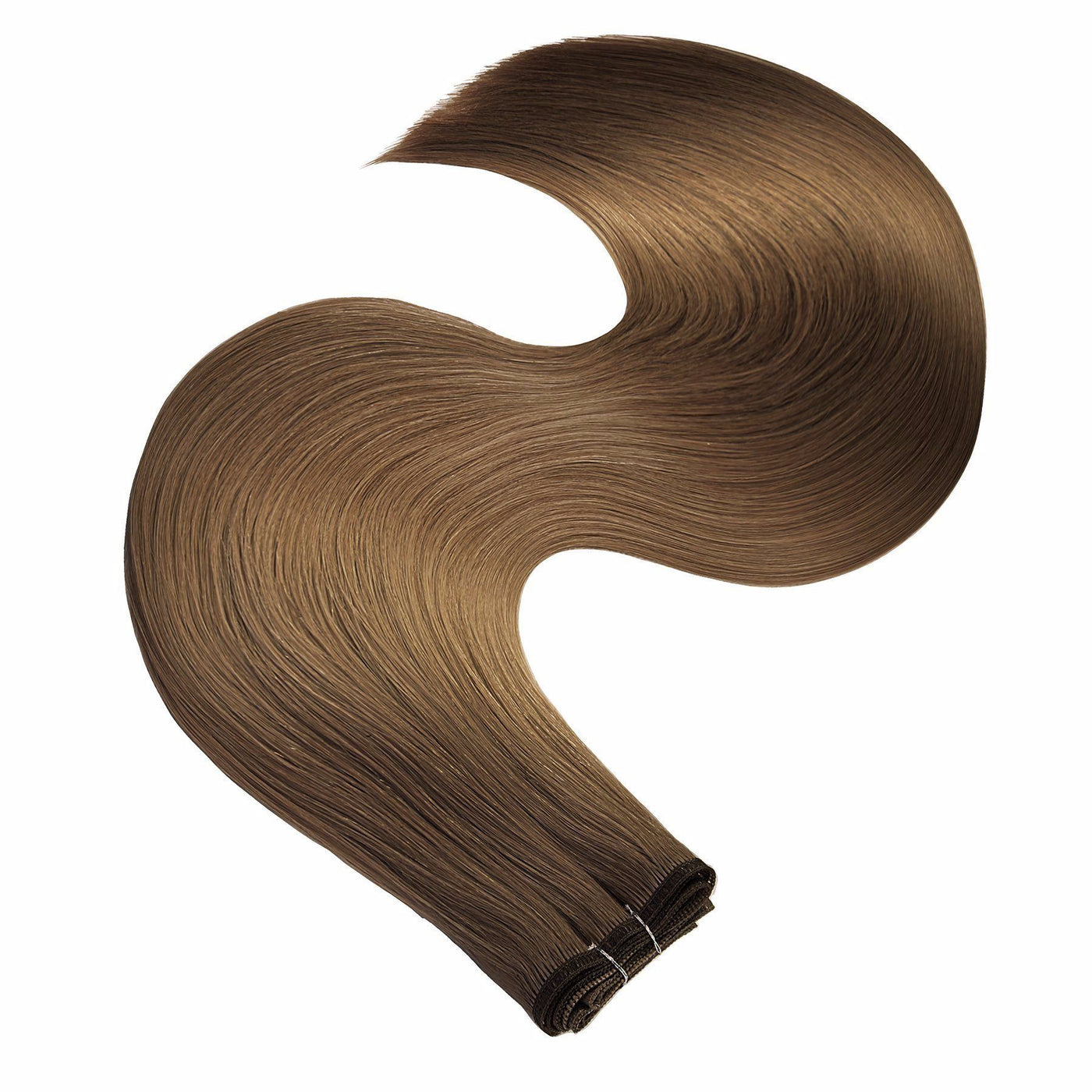 Premium Line Natur-Goldbraun Flat Weft Extensions