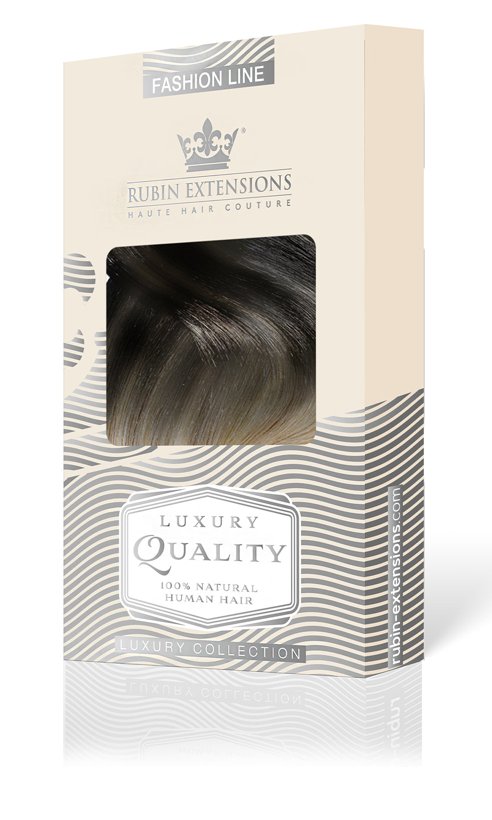 CLIP IN OMBRÉ BALAYAGE Schwarz & Silberblond