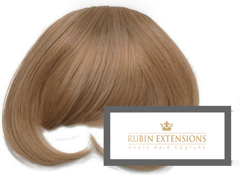 Hellbraun-Karamell Clip-in Stirfransen Extensions