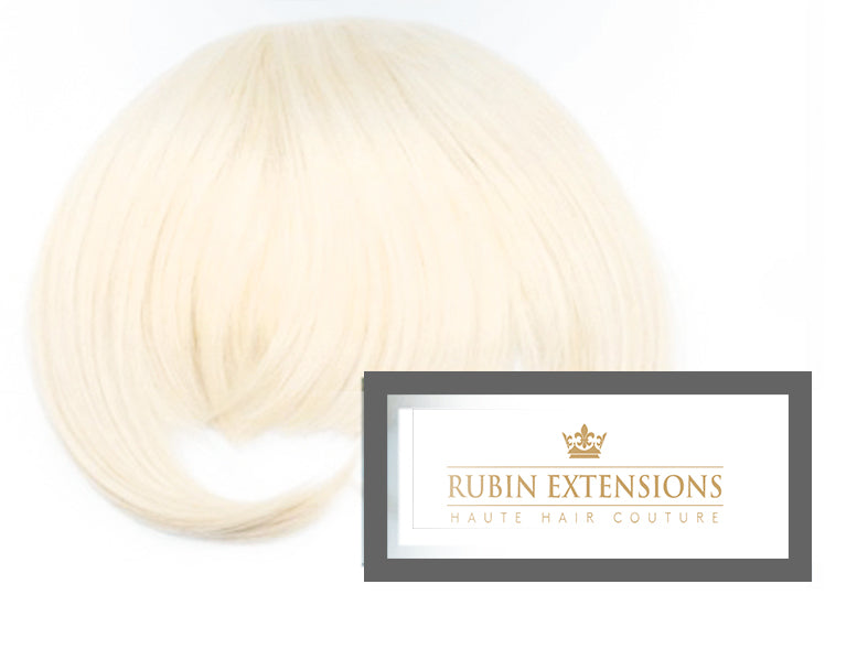 Stirnfransen Platinblond Clip-in Extensions