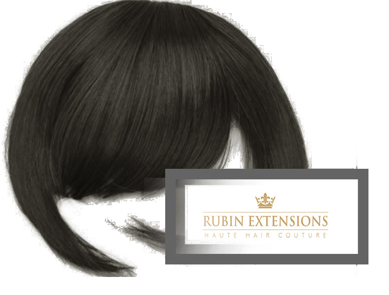 Schwarz-Braun Stirnfransen Extensions