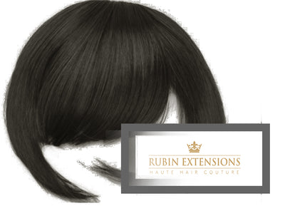 Schwarz-Braun Stirnfransen Extensions