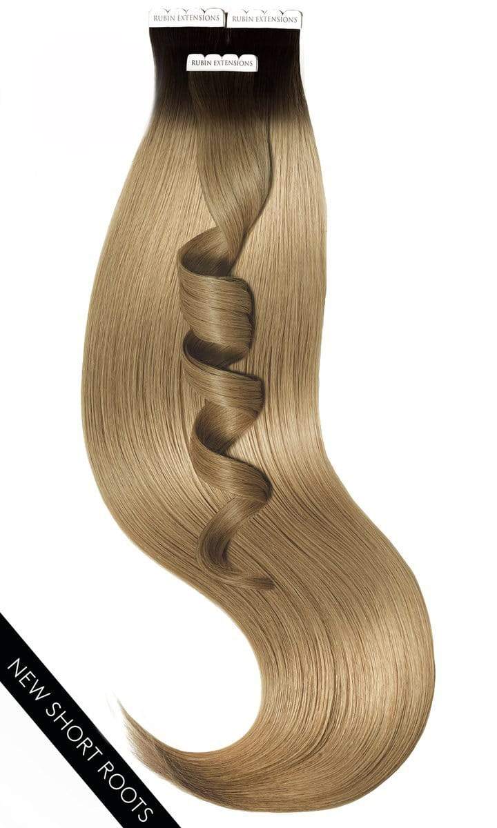 Tape-in Extensions (kurzer Ansatz), Schwarz & Cool Brown