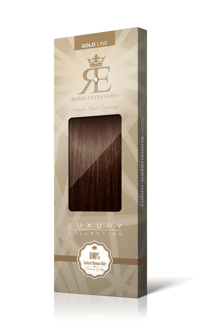 Clip-in Kastanien Dunkelbraun Fringe Extensions