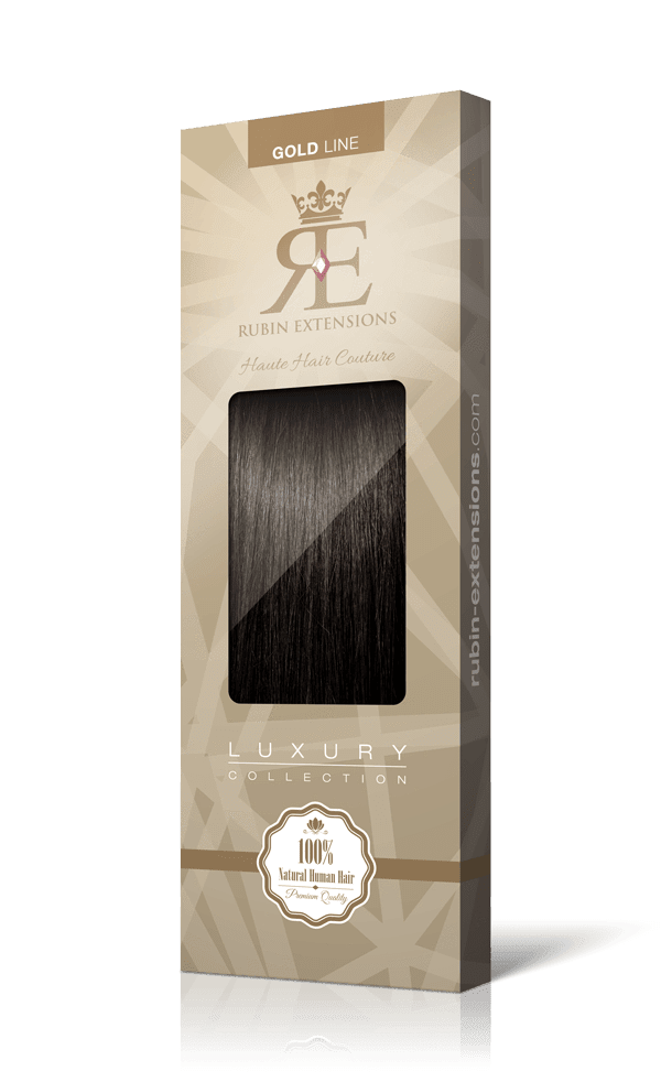 Schwarz-Braun Clip-in Fringe Extensions