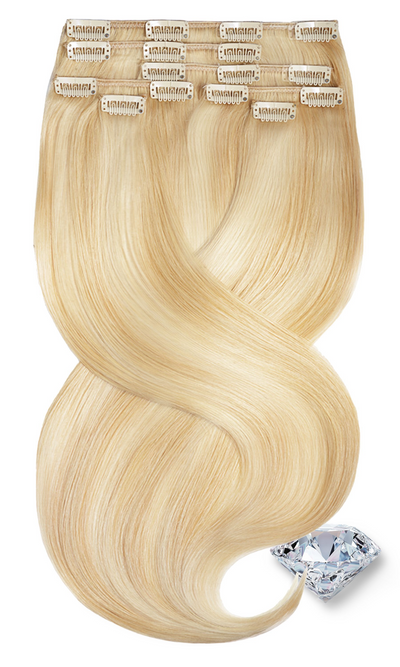 Pure Diamonds Honigblond & Hellblond Clip-in Echthaar Extensions